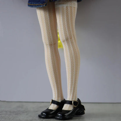 Blythe Doll Socks — Long Stockings in Black, White, Pink & Candy Colors for OB24, OB22, Azone Dolls