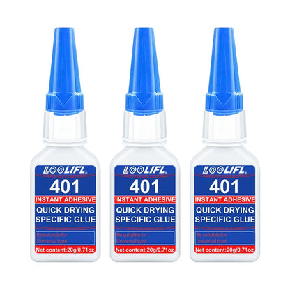 Upgraded 401 Super Cyanoacrylate Glue – Instant 5-Second Drying, Waterproof & Versatile Strong Adhesive