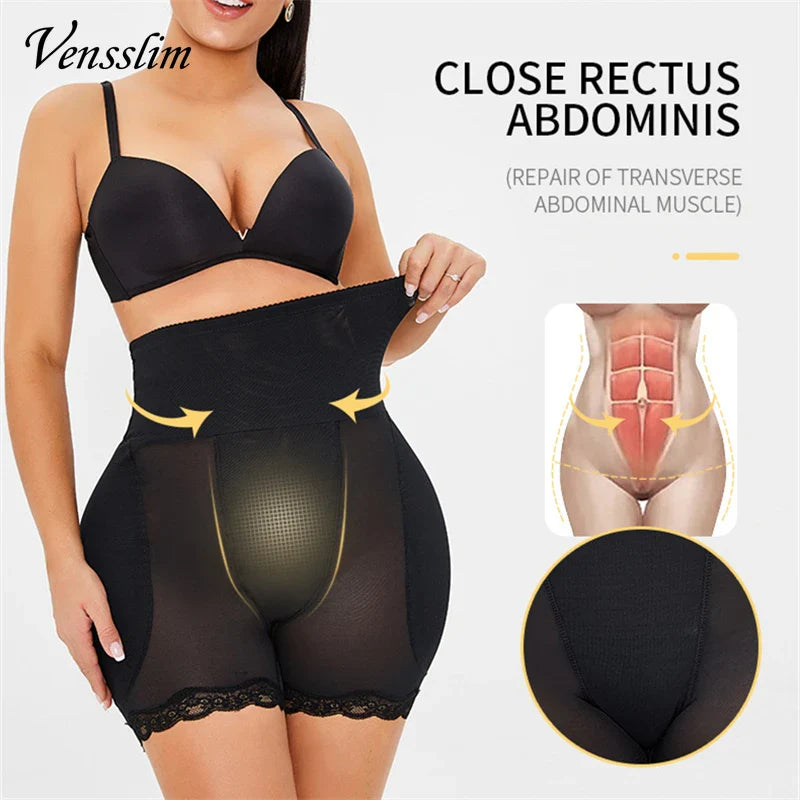 Women’s Butt & Hip Enhancer Briefs – Seamless Padded Shapewear Boyshorts for Body Shaping and Control