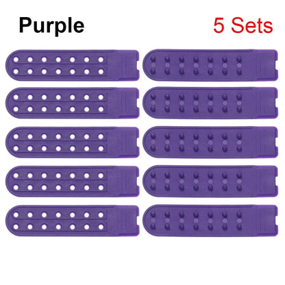 5 Sets Snapback Strap Replacement - 7 Hole Colorful Hat Repair Buckle Clips for Baseball Cap Accessories
