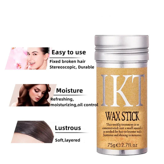 Hair Wax Stick – Long-Lasting, Waterproof Portable Finishing Tool for Broken Hair & Styling