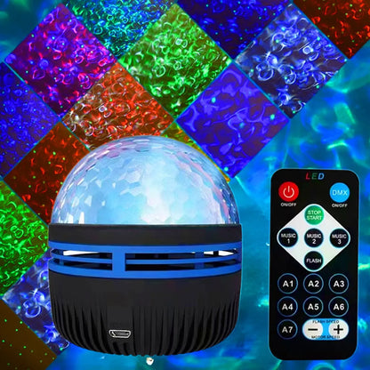 RGB Galaxy Star Projector - USB Powered Remote Control Night Light Lamp for Birthday Gifts Party Room Decor