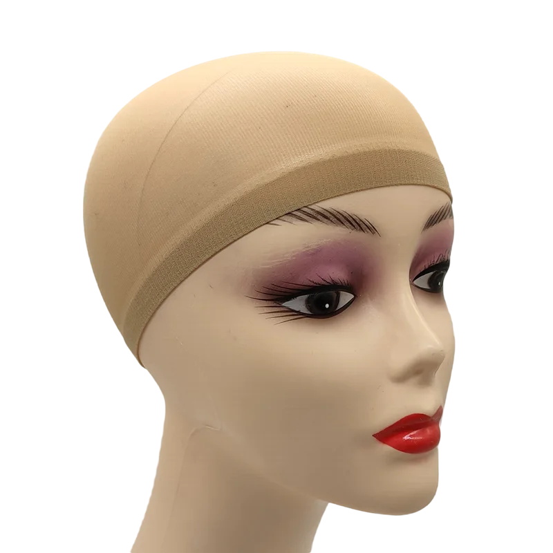 Ventilated Nylon Mesh Wig Cap – Stretchy, Breathable, Extra Thin Stocking Hairnets for Wigs, Available in 1/6/12 Bags