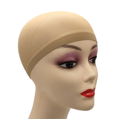 Ventilated Nylon Mesh Wig Cap – Stretchy, Breathable, Extra Thin Stocking Hairnets for Wigs, Available in 1/6/12 Bags