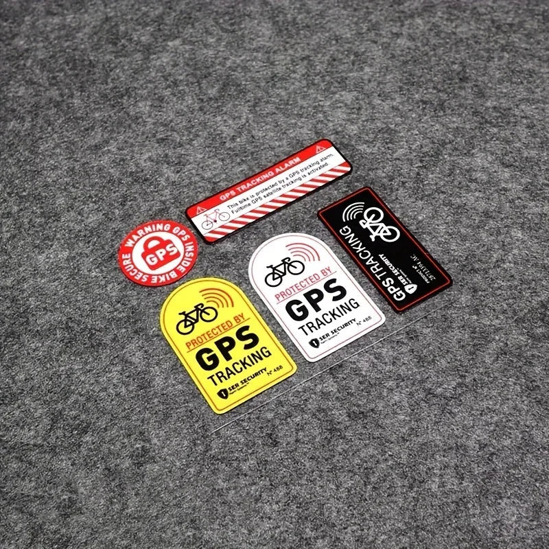 Bicycle & Motorcycle GPS Anti-Theft Sticker – Reflective Waterproof Tracking Warning Paster, Scooter & Bike Accessory