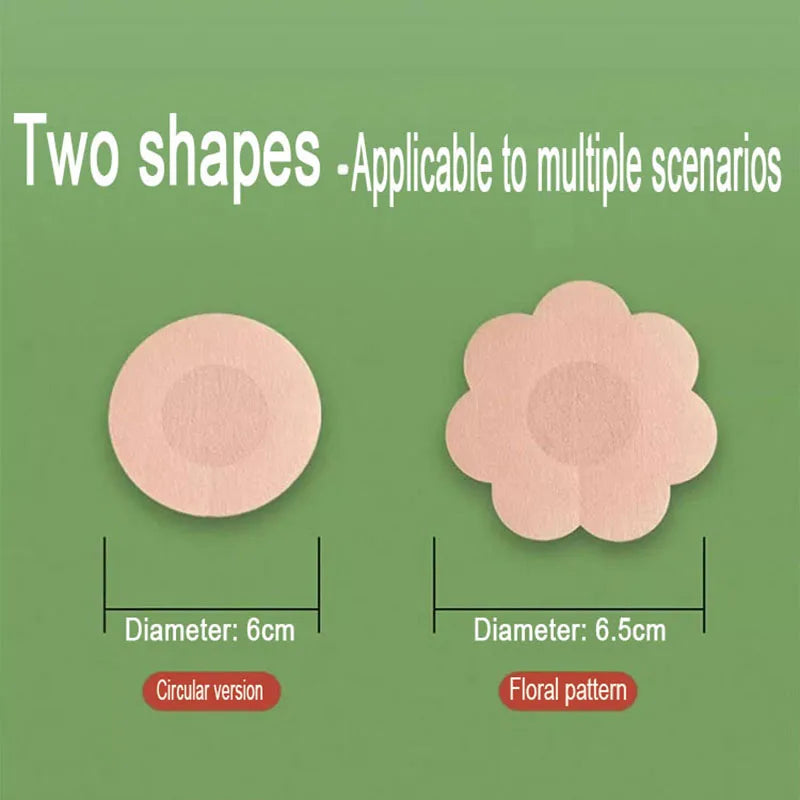 30/50/100PCS Nipple Stickers – Adhesive Chest Bra Pads, Boob Sticky Pads & Breast Nipple Covers for Pantyhose (NYP01)