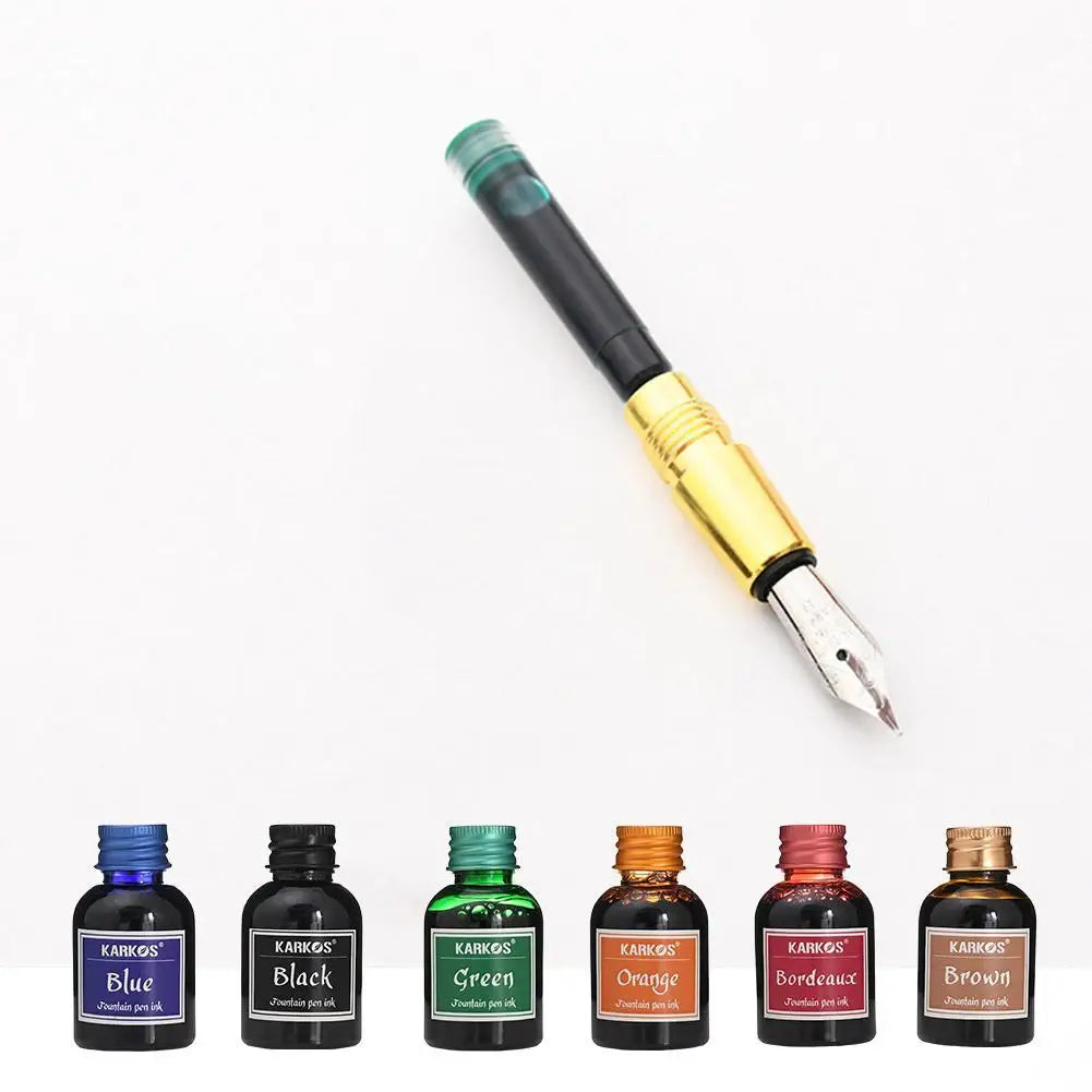 20/30ml Fountain Pen Ink – High-Quality Pure Color Ink for Calligraphy, Writing, and School Stationery
