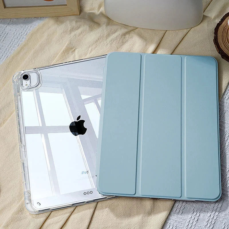 iPad Protective Case - 2025 Air 11 M3 M4 Pro 11 Inch Cover with Apple Pencil Holder for iPad 10th 9th Generation