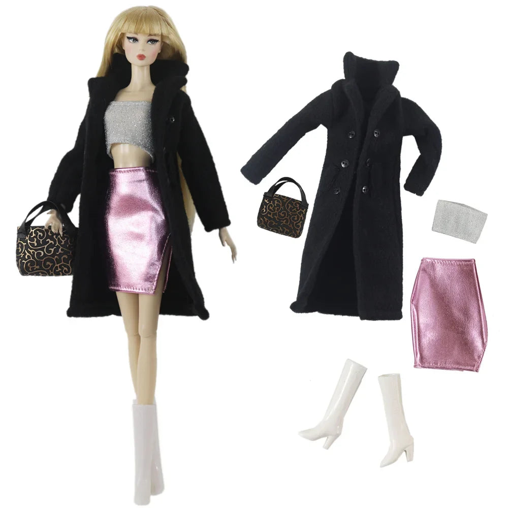 1:6 Scale Doll Clothes Set – Dress Outfit for 11.5-inch (30cm) Dolls, Multiple Styles for Girls’ Gifts
