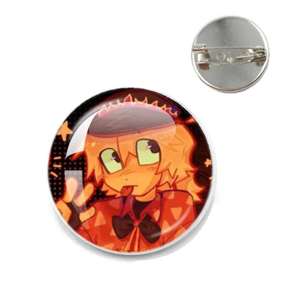 Pizza Character Elliot Game Forsaken Pin Brooch – Funny Meme Backpack Accessory for Friends & Fans Gifts