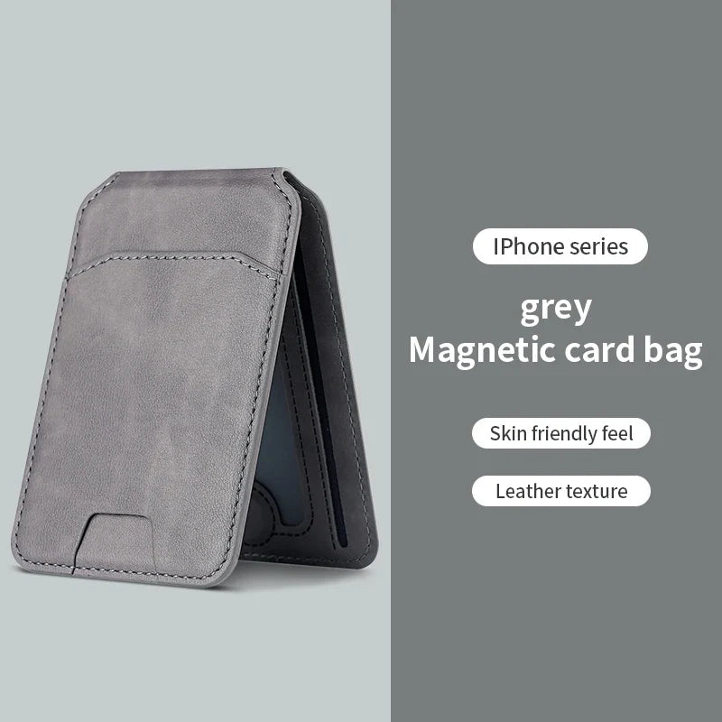 Luxury MagSafe Leather Wallet Case – Magnetic Card Holder for iPhone 16, 15, 14, 13, 12 Pro Max