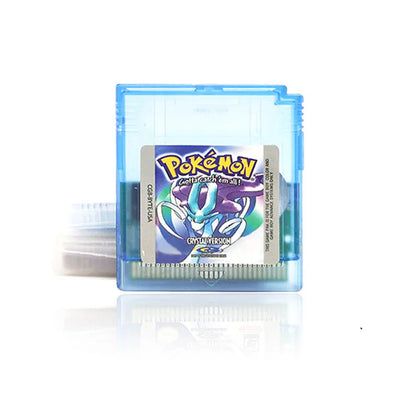 Pokémon GBC 16-Bit Game Cartridges – Red, Blue, Crystal, Gold, Silver, Green & Yellow for Game Boy Color