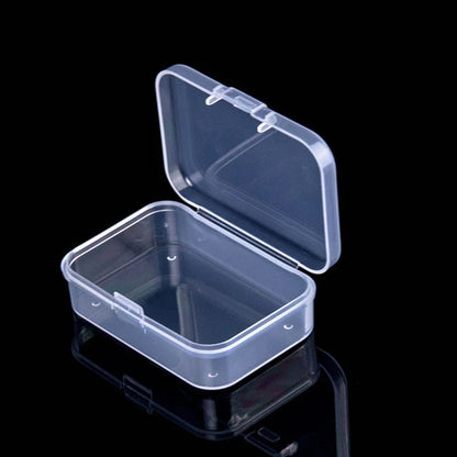 Mini Rectangular Plastic Storage Box – Translucent, Dustproof Jewelry & Small Item Container