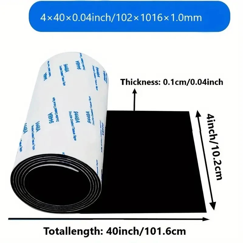 Non-Slip Self Adhesive Silicone Furniture Pads – Cuttable 4x40 Inch Anti-Scratch Rubber Floor Protector Strips