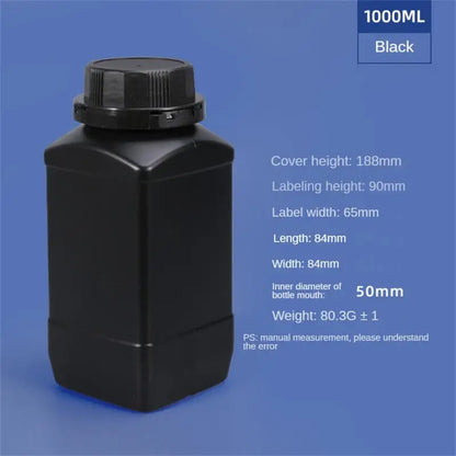 Empty Plastic Bottles 250ML/500ML/1L — HDPE Liquid, Cosmetic, Food & Chemical Storage Containers
