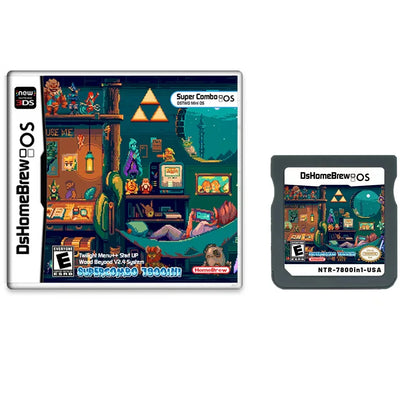 NDS 7800-in-1 R4 Game Card – Zelda-Themed Handheld Flash Cartridge for 3DS & NDS, Gift Collection