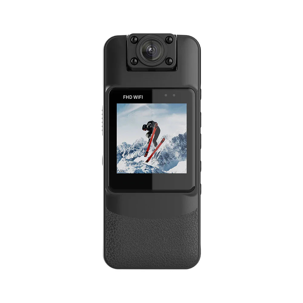 4K Infrared Night Vision Clip-On Body Camera – Mini WiFi HD Wearable Recorder for Outdoor & Law Enforcement Use