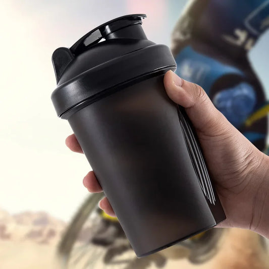 Sport Shaker Bottles – Plastic Water Cups for Whey Protein Powder | Fitness Gym Mixer and Portable Drink Cup