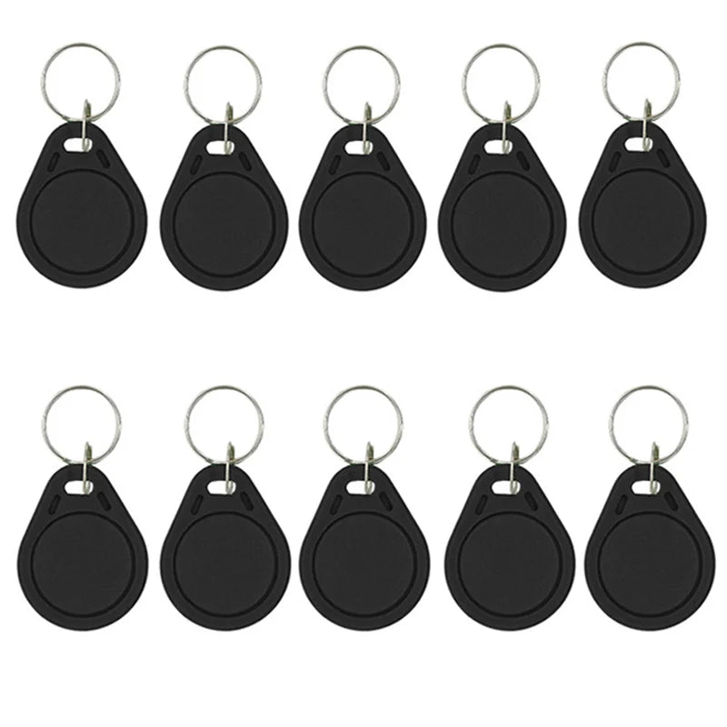 10PCS 125KHz T5577 Rewritable Keyfobs – Duplicate RFID 5200 Proximity Access Card ID Token Keychain Cloner Tags