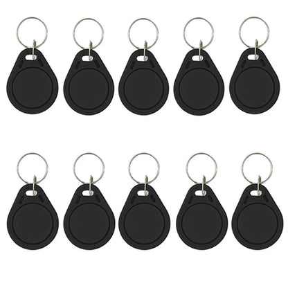 10PCS 125KHz T5577 Rewritable Keyfobs – Duplicate RFID 5200 Proximity Access Card ID Token Keychain Cloner Tags