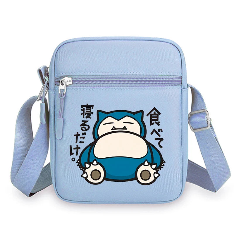 Pokemon Pikachu Cartoon Shoulder Bag – Large Crossbody Messenger Bag for Boys & Girls School Handbag