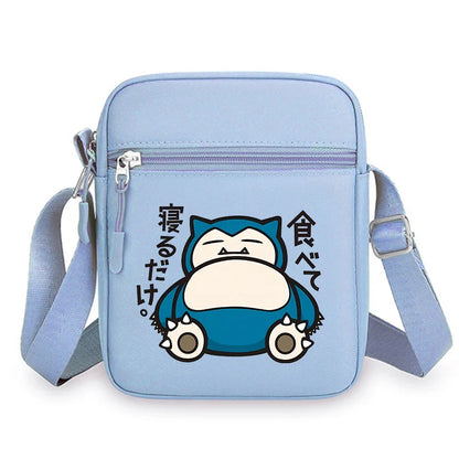 Pokemon Pikachu Cartoon Shoulder Bag – Large Crossbody Messenger Bag for Boys & Girls School Handbag