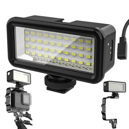 40M Underwater Waterproof LED Fill Light for GoPro HERO 11/10/9 & DJI OSMO Action 3 – Diving Camera Lighting Accessory