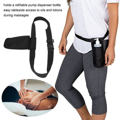 Single Massage Oil Bottle Holster – Portable Waist Holder with Plastic Buckle for Therapists & Perfumers