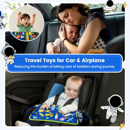 Montessori Toddler Busy Board – Educational Activity for Motor Skills & Baby Learning Toys for Travel