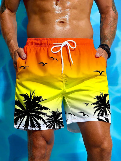 3D Anime Board Shorts - Quick-Dry Unisex Beach & Swimming Shorts for Men and Women