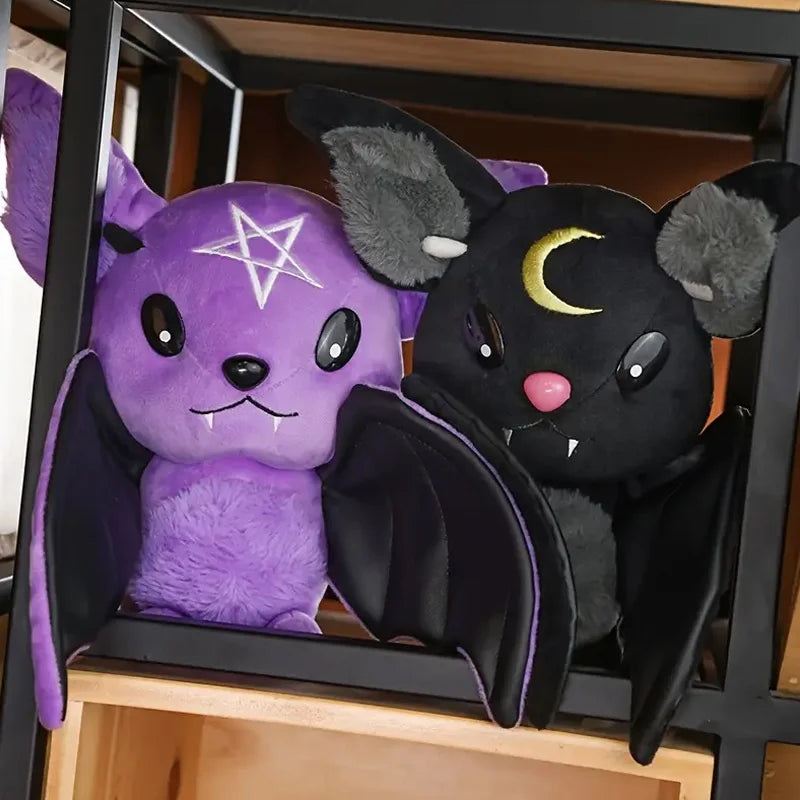 Cute Dark Series Bat Plush Doll – Halloween Party Decor, Festival Ornament & Household Gift