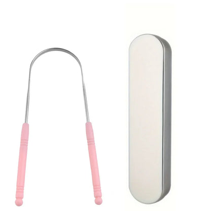 Stainless Steel Tongue Scraper – High-Quality Oral Tongue Cleaner Brush for Superior Oral Hygiene