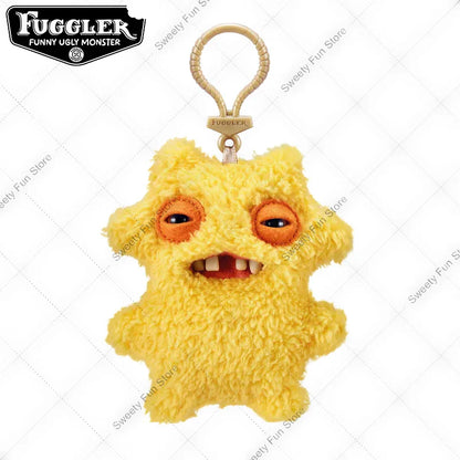 Original Fuggler Tooth Monster Keychain – Cute Wide-Eyed Plush Toy, Funny Ugly Monster Doll Pendant Gift
