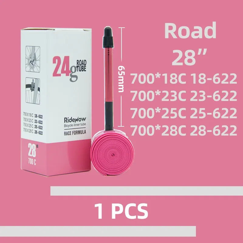 Ridenow 2025 Super Light 700C Road Bike Inner Tube – Aluminum Valve TPU 65-85mm FV