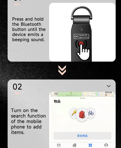 Key Organizer with Apple Find My — Built-In AirTag Holder, Holds 2–6 Keys, Car Keychain GPS Tracker (iOS Only)