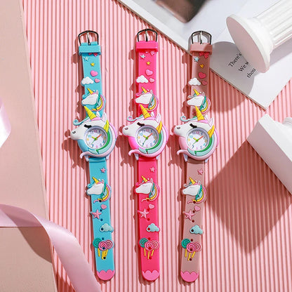 Cartoon Silicone Gift Watch for Kids – Cute Colorful Wristwatch for Boys and Girls