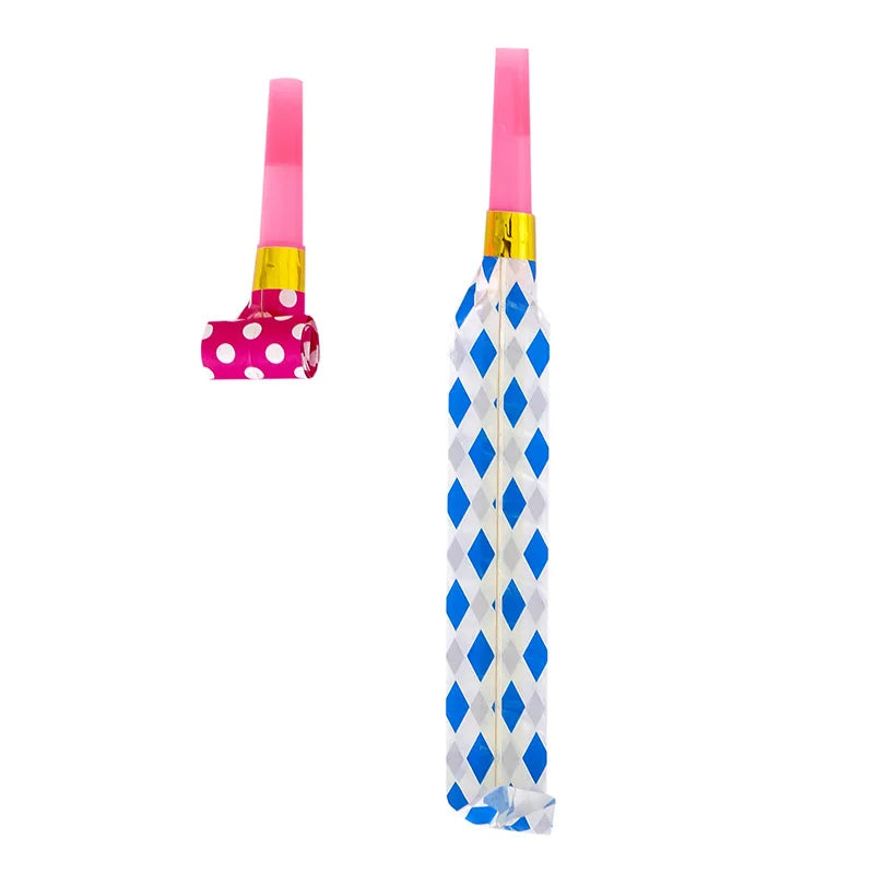 30Pcs Colorful Party Blowout Whistles - Noise Maker Toys for Kids Birthday, Baby Shower Favors, Pinata Filler, Treasure Box Supplies