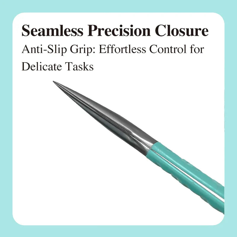 DIYDAY Anti-Slip Tweezers — High-Density Fiber Tip for Eyelash Extensions & Eyebrow Precision Beauty Tools