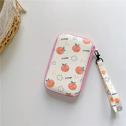 Lanyard Storage Bag Case for R36S/R36H/RG35XX/R36 Ultra/K36 — Protective Handbag Pouch for Video Game Console Accessories