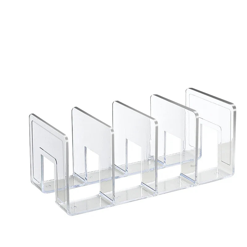 Clear Acrylic Handbag Storage Rack: Women's Divider Organizer for Luxury Bags and Books - Stylish Display Cabinet and Partition