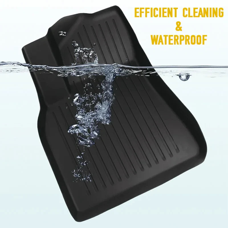 Tesla Model Y 2025+ Juniper TPE Floor Mats – Waterproof Anti-Slip Full Set Car Accessories
