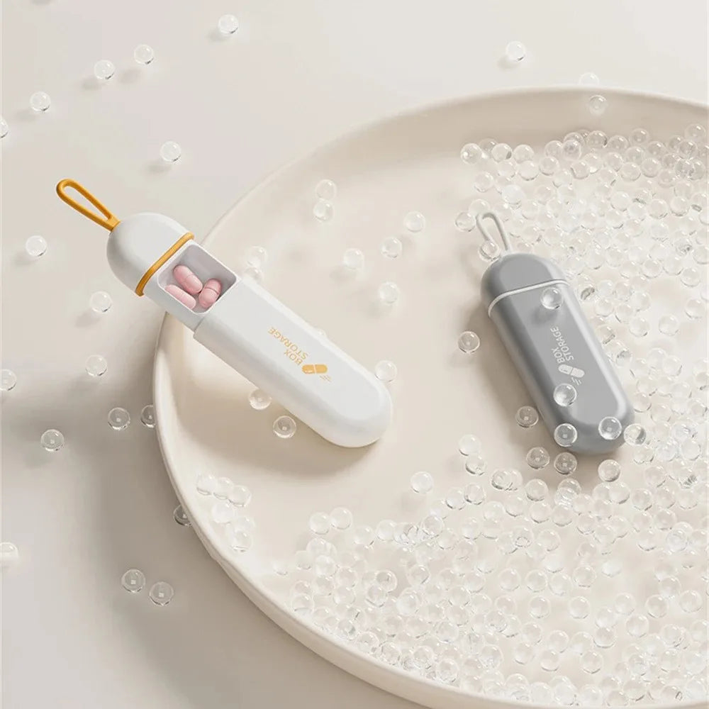 Portable Daily Drug Organizer - Neat Pill Management for Travel - Durable Medicine Box Dispenser for Pocket Storage