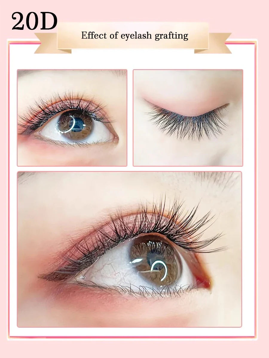 Individual Cluster Lashes – 20-100D Natural Look DIY Eyelash Extensions, 280pcs Mixed Tray Volume Lashes