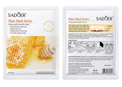 8PCS Natural Plant Facial Masks – Korean Skincare Hydrating, Moisturizing & Firming Face Care Set