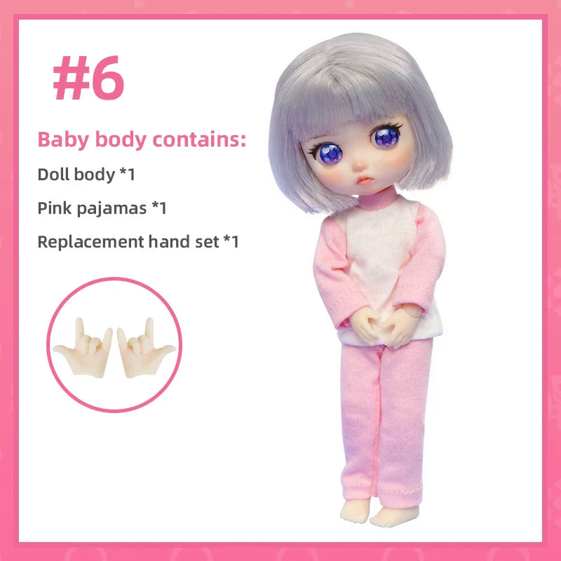 Lady Doolli 1/12 BJD Dolls Blind Box – 15cm Ob11 Mystery Anime Figure Toy, Kawaii Designer Gift