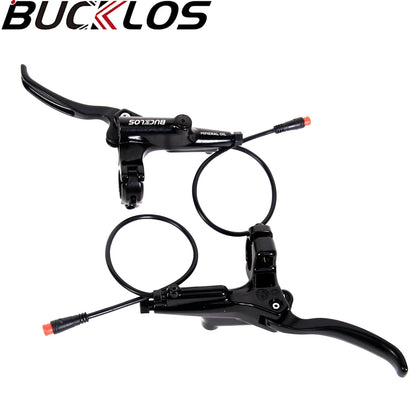 BUCKLOS HD-E735 E-Bike Hydraulic Brake – 4-Piston 1150mm/1950mm Power-Off Brake for MTB, Scooter & Bicycle Parts