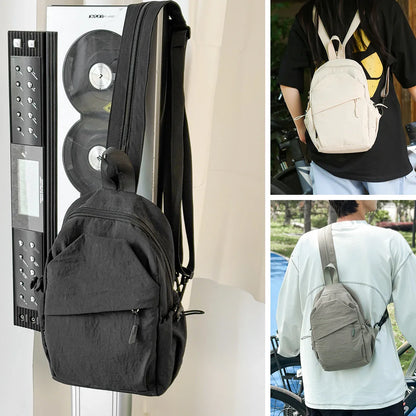 Men’s and Women’s Crossbody Bag – Lightweight Single Shoulder Chest Backpack for Cycling, Sports, and Mountain Climbing