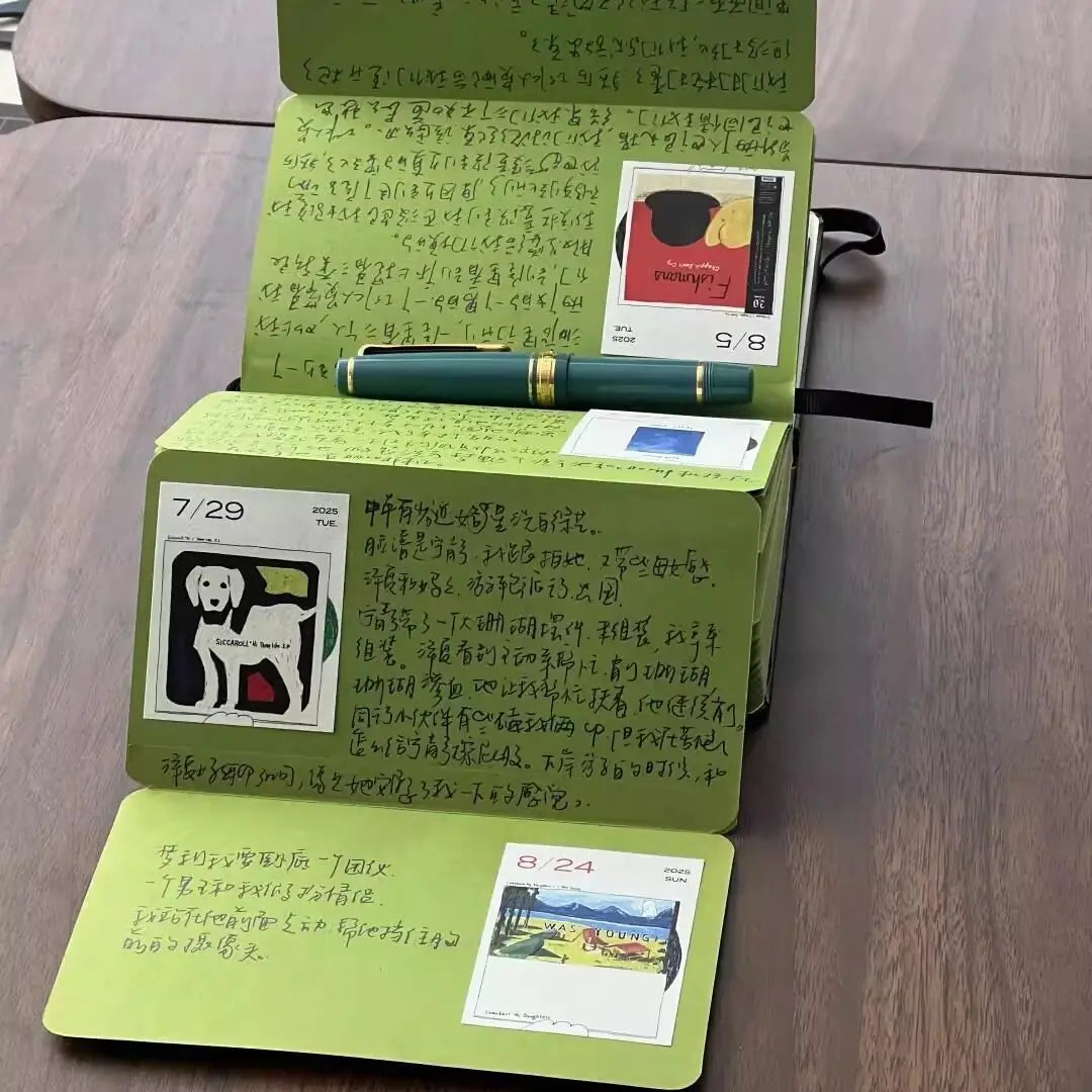 Matcha Foldable Notebook Planner - Portable Ins-Style Student Diary & Stationery Notebook