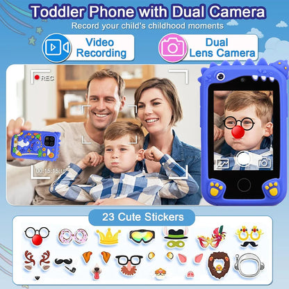 Kids Smart Educational Music Player & Learning Phone Toy for Ages 3-12 - Perfect Christmas & Birthday Gift