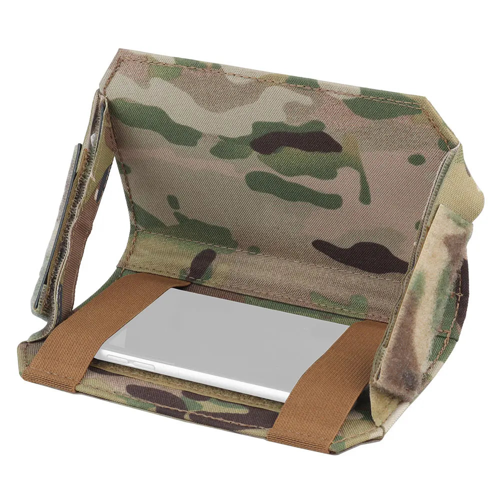 Tactical Admin Phone Pouch MOLLE – Military Hunting Vest Front Panel Map Holder & Utility Carrier Bag for Outdoor Navigation